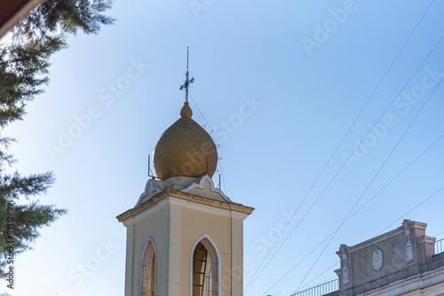 Church tower in the city of Dom Pedrito RS Brazil