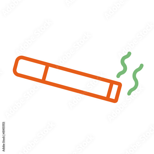Icon dual tone orange Cigarette