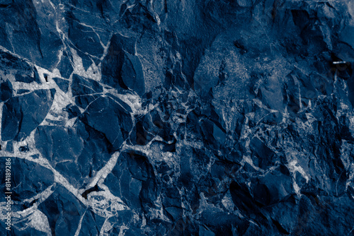 blue background of stones, mining origin