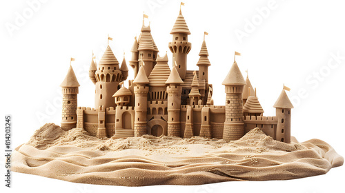 Sand castle cut out. 