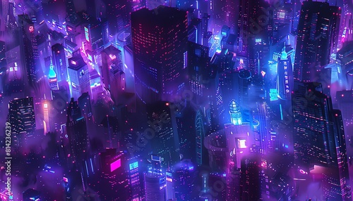 Explore a cyberpunk metropolis through the lens of a diminutive drone Capture the intricate neon-lit cityscape with angles that surprise and compel Embrace the fusion of futuristic