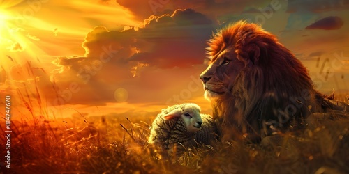 Jesus Christ: The Lion and the Lamb. Concept Christianity, Symbolism, The Bible, Jesus Christ, Lion and Lamb