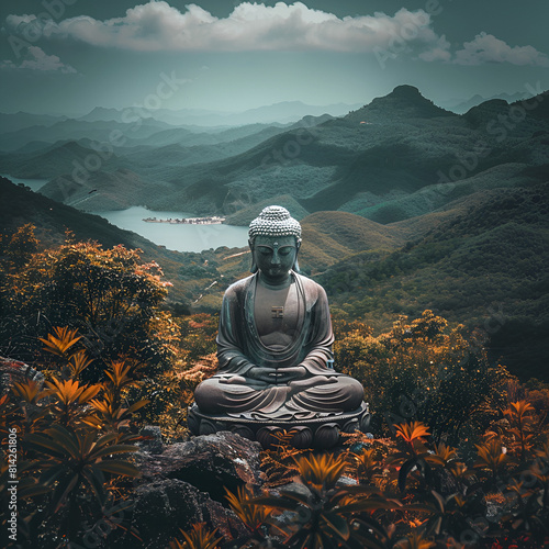 Buddha statue for mediation and relaxation