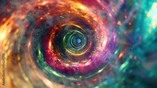 Time travel black hole background illustration 
