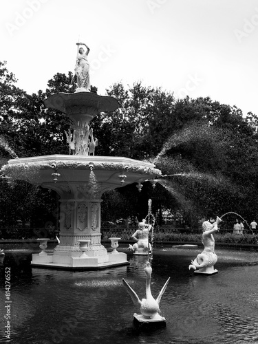 Fountain at Forsyth Park In Savanah Georgia