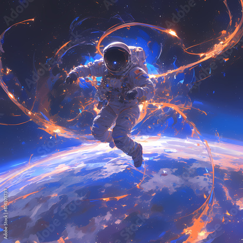 Explore the Cosmos: Astronaut in Outer Space