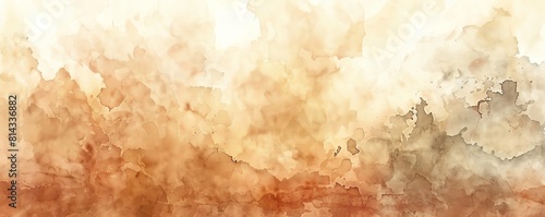 Soft watercolor washes in earth tones, perfect for a natural and subdued background