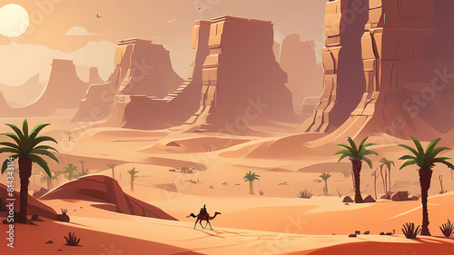 Plataforma 2d game Sahara Desert