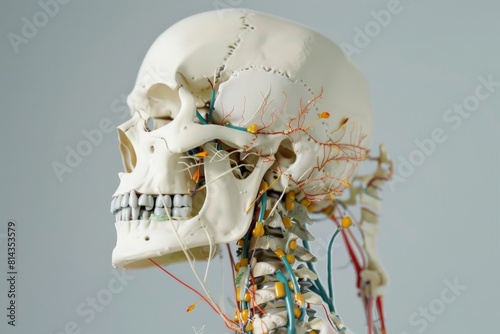 Explore the complexity of skeletal structures in a unique and abstract way , super realistic