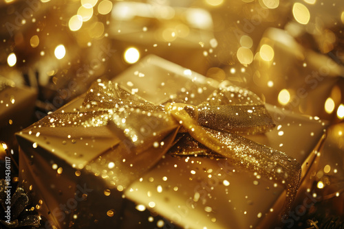 Sparkling gifts with bows