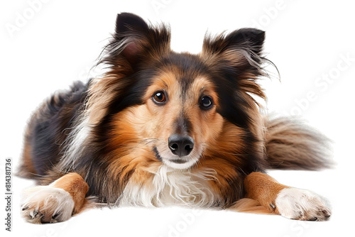 Sheltie Dog Isolated