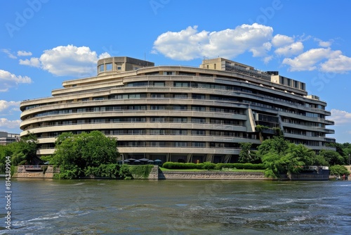 Historic Watergate Hotel and Landmark Kennedy Center for Performing Arts on the Potomac River