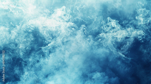 Wintery smoke, crisp blue toned down by a soft white fog
