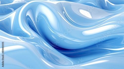 3d rendering of abstract flowing wavy liquid background