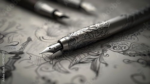 Close-up of a gold fountain pen resting on a document, hinting at a signature finalizing a business deal