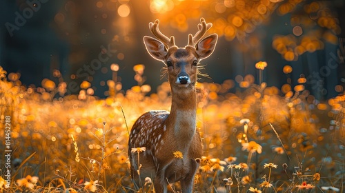 Serene Moment in Nature Features Majestic Deer