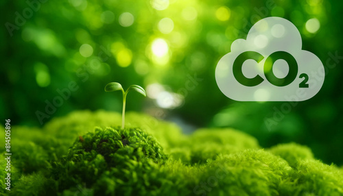 脱炭素 CO2 環境問題 ロゴ 広告