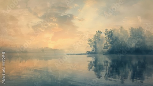 Seamless blending of subdued colors creates tranquil scene wallpaper