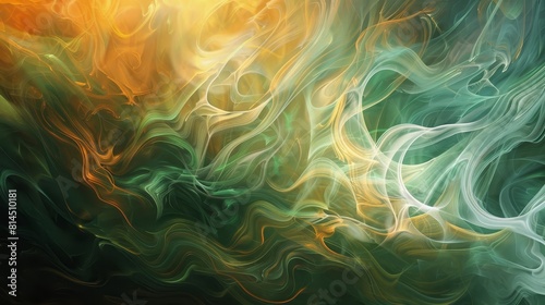 Luminous tendrils weave pulsating with vitality and life wallpaper