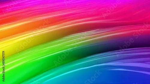 Abstract colorful lines running across a flat plane. Material wallpaper.