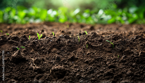 Celebrating World Soil Day, this image captures the essence of fertile soil nurturing young plant growth, symbolizing sustainable agriculture and the importance of soil conservation
