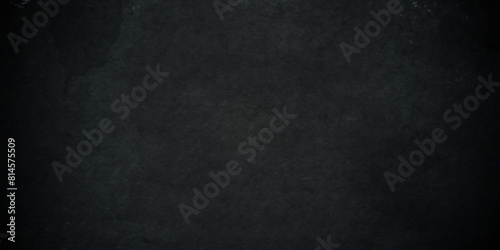 Black rough concrete old wall texture. Wall and floor with texture dark black grunge concrete stone wall background. Black grunge marble texture banner background. Grunge wall texture view space.