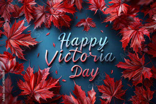Happy victoria day background to honour Queen Victoria.