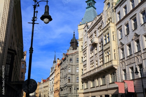 Josefov district street view in Prague