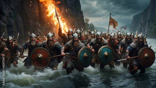 Vikings on the raid in England