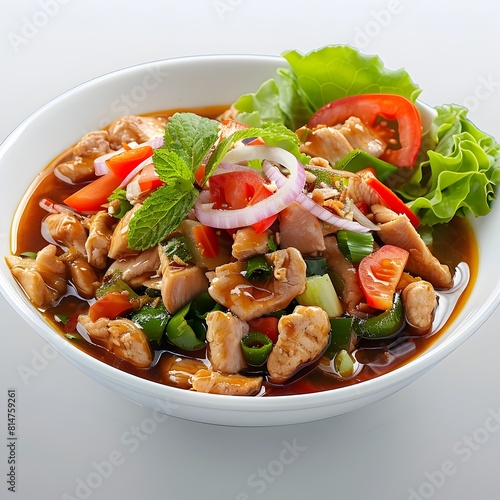 Thai Yam Wun Sen Noodles A Fresh and Spicy Street Food Dish