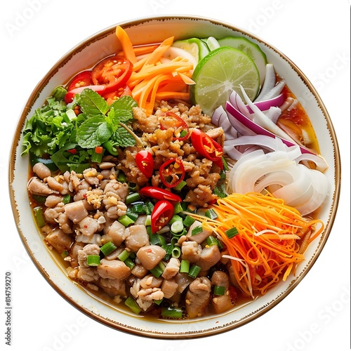 Thai Yam Wun Sen Noodle Soup Fresh Spicy and Full of Flavor