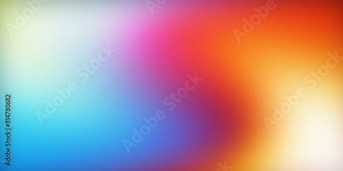 Striking blurred abstract ultrawide multicolored light mix pink yellow orange red purple blue beige gradient background. Ideal for design banners wallpapers, templates, art, creative projects, desktop