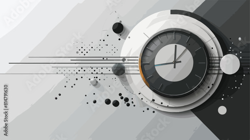 Time design over gray background vector illustration