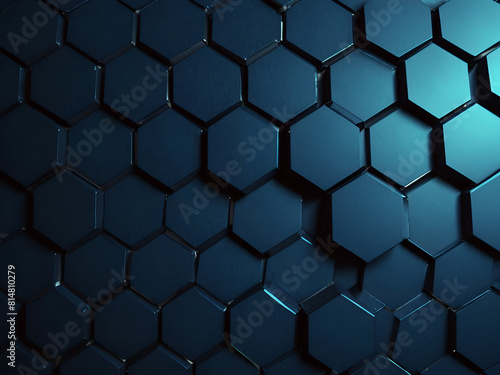 Blue hexagonal background