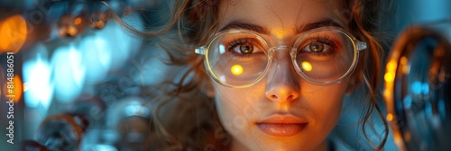 female physicist conducting experiments to understand the nature of dark matter