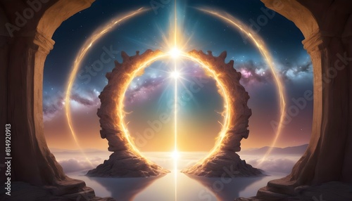 A gateway of pure energy crackling with celestial upscaled_3