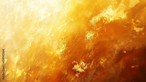 Luxurious golden waves with sparkling particles creating an elegant and radiant background perfect for a glamorous and festive atmosphere. Generative Ai