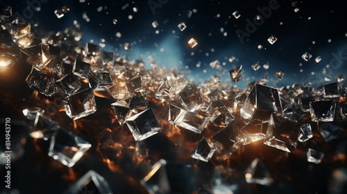 abstract background made of diamonds