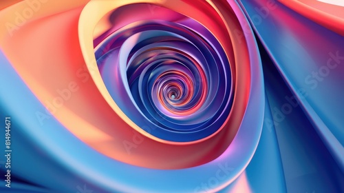 abstract wallpaper features a stunning display of color and movement, with a luminous vortex at the center that draws the eye in. The whirlwind of color creates a dynamic and energetic display