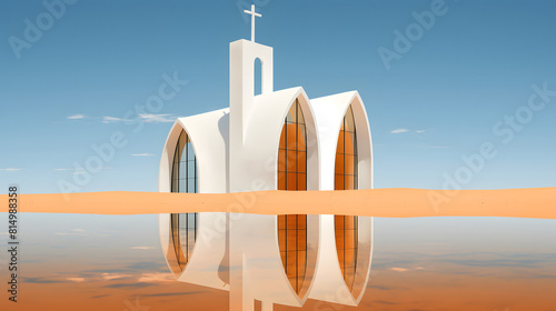 Oaza Wizji: Kościół w Pustynnym Lustrzanym Odbiciu
