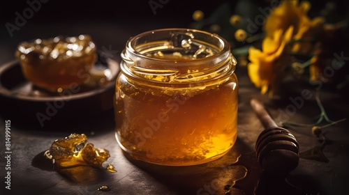**A jar of sweet-smelling honey-infused face mask