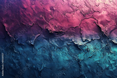 Abstract background of blue and purple grunge texture with cracks and scratches