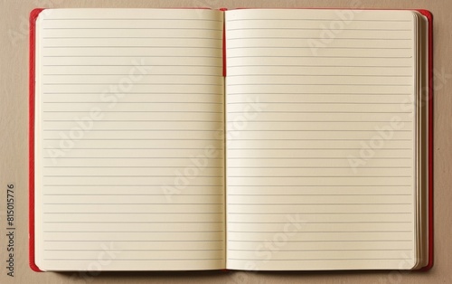 Blank lined notebook paper with a red vertical margin line.