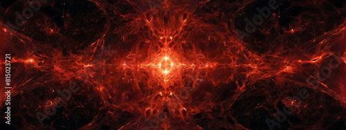 Abstract image of space red hell or evil dark energy, dark energy aura concept, 