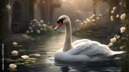 The Swan's Secret: Write a story about a swan that harbors a magical secret. Describe the setting, the nature of the secret, and how a young protagonist discovers and interacts with the swan. What con