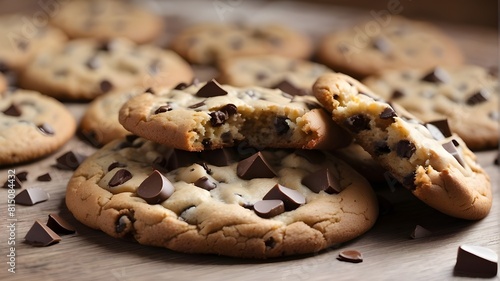 Start with a freshly baked chocolate chip cookie. Ideally, the cookie should be large, with visible chocolate chips or chunks for a tempting appearance.