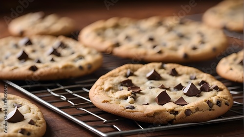 Start with a freshly baked chocolate chip cookie. Ideally, the cookie should be large, with visible chocolate chips or chunks for a tempting appearance.