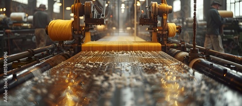 Automated Textile Production:Intricate Weaving Patterns Emerging from Rapid Machinery