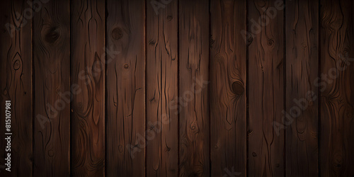 Rustic Wooden Texture - close-up view of dark, planks arranged vertically