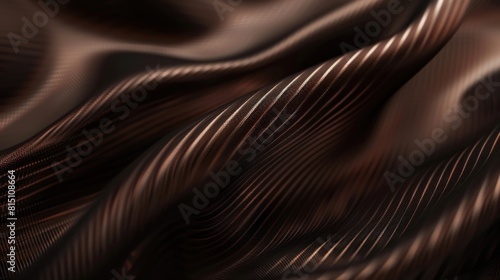 Abstract macro dark brown polycarbonate texture background. Generated AI image